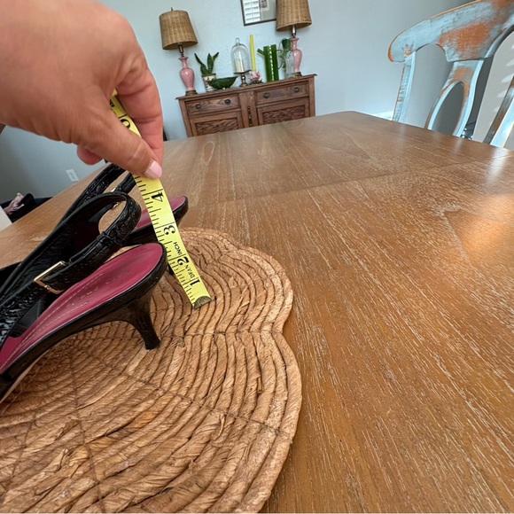 Kate Spade Black Kitten Heel Slingbacks - Picture 2 of 9